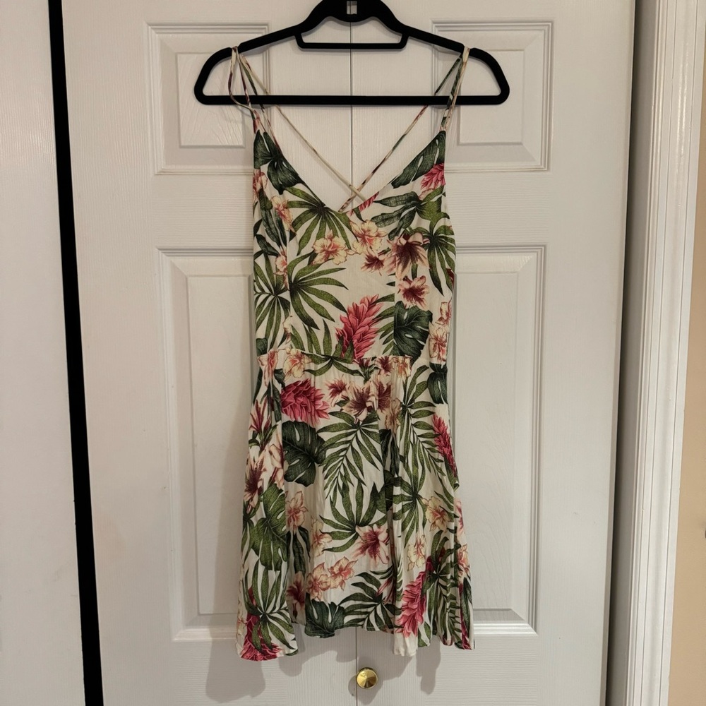 Farm Rio Tropical Print Mini Dress